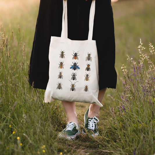 Einkaufstasche aus Baumwolle mit Naturmotiv