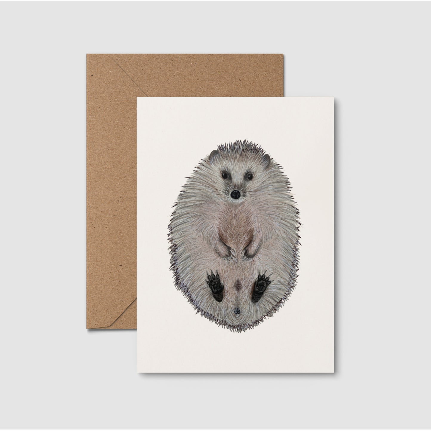 Igel Postkarte – Illustration des niedlichen Igels im A6 Format
