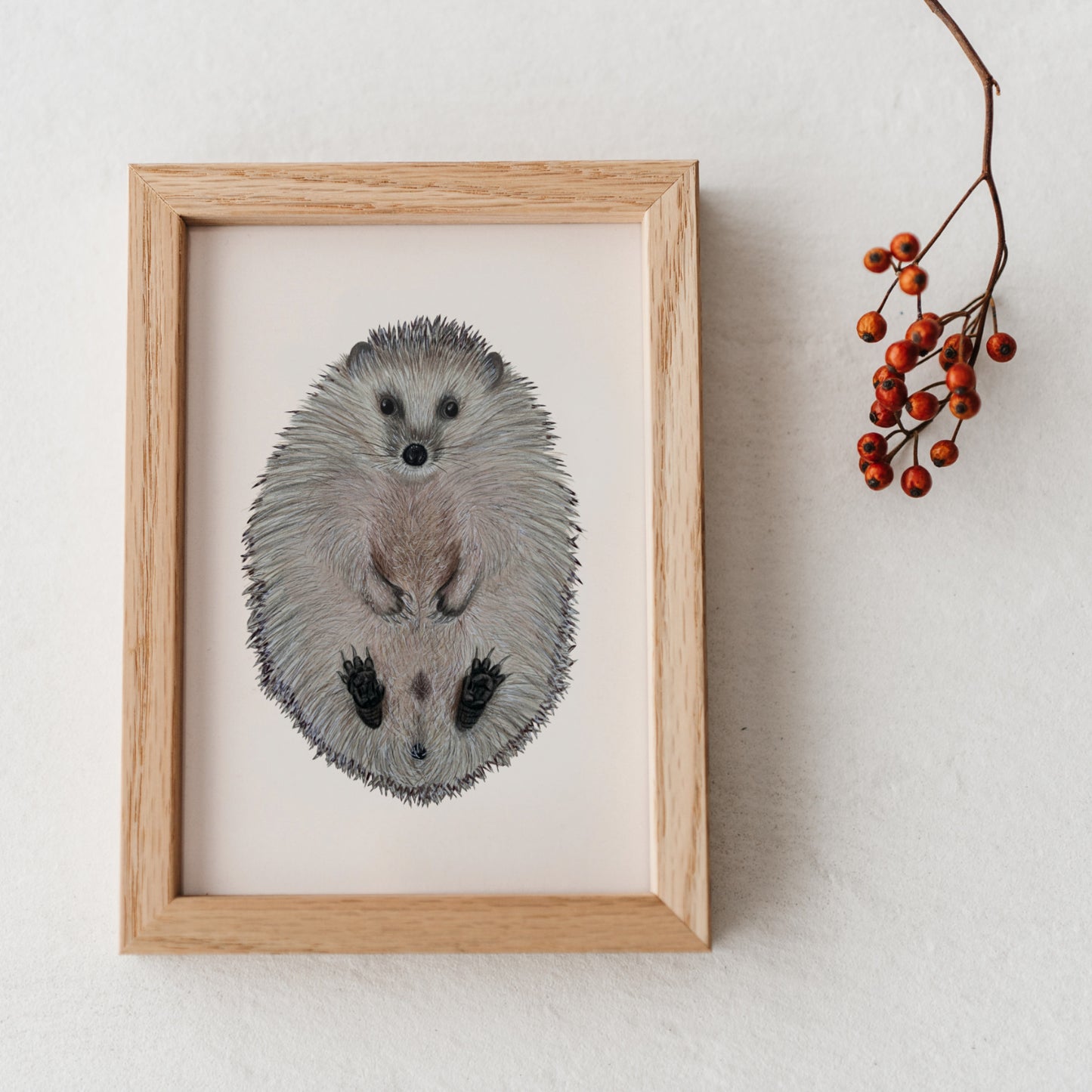 Igel Postkarte – Illustration des niedlichen Igels im A6 Format