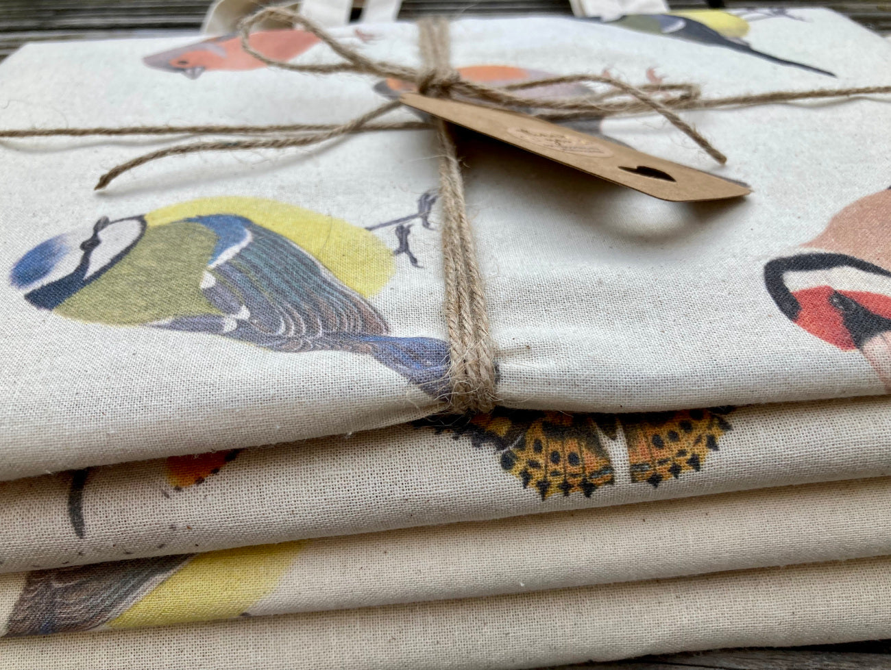 Vogel Stofftasche aus Baumwolle – Nachhaltiges Geschenk für Naturfreunde & Vogelliebhaber