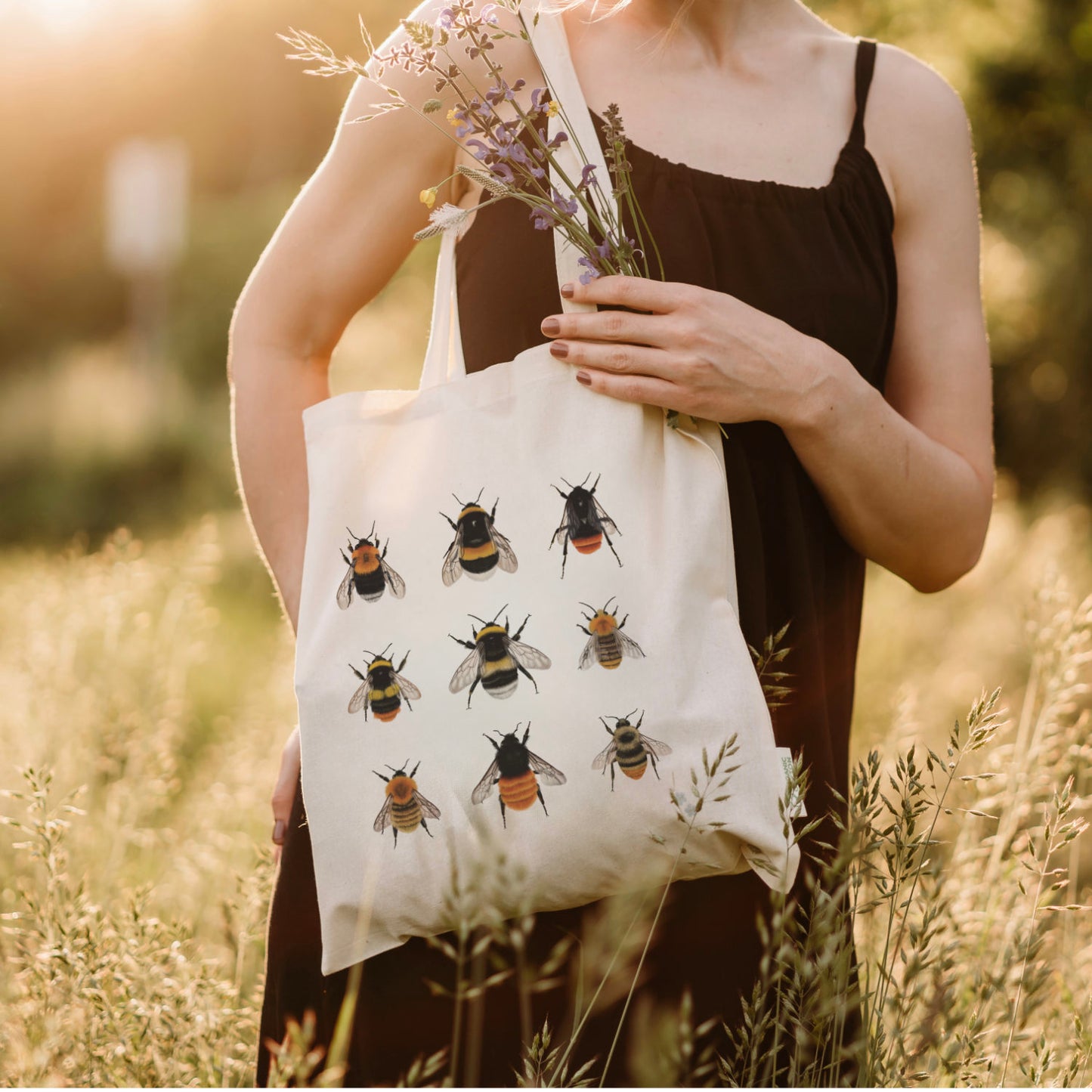 Hummel Stofftasche aus Baumwolle – Nachhaltiges Geschenk für Naturfreunde & Hummelliebhaber