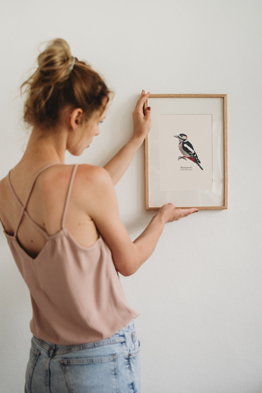 Buntspecht Poster – naturgetreue Vogel Illustration
