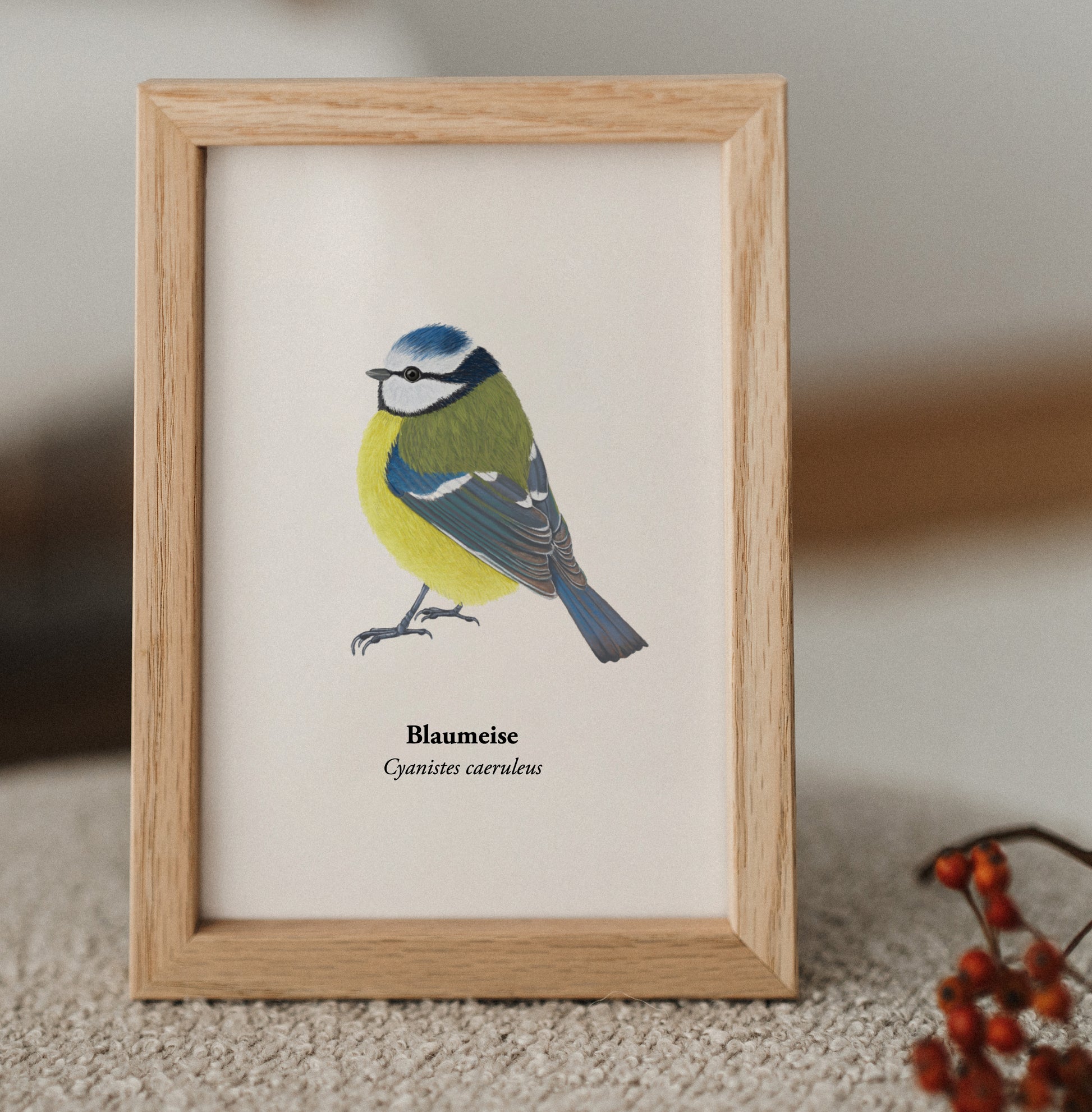 Mini Print Vogel Zeichnung