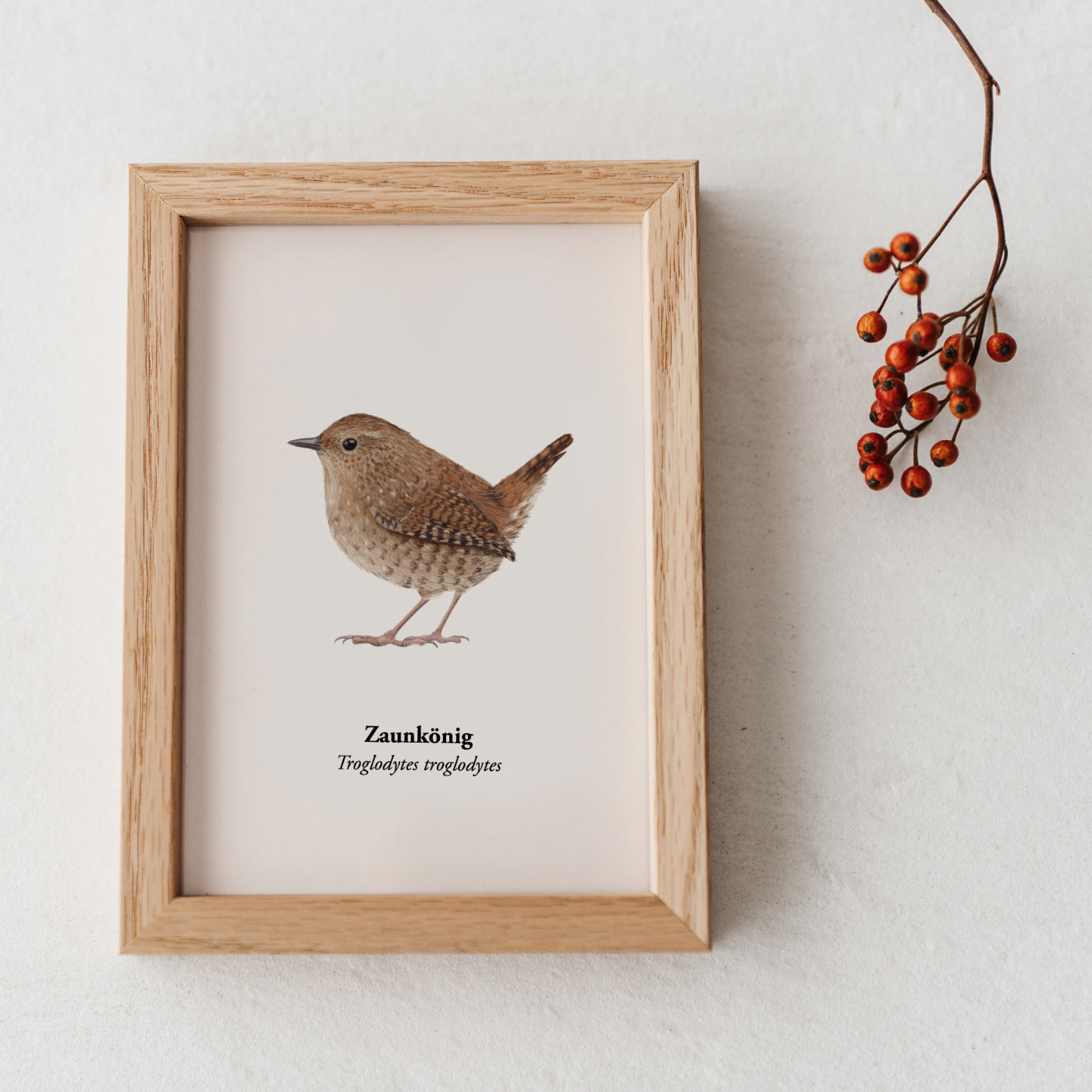 Mini Print Vogel gerahmt