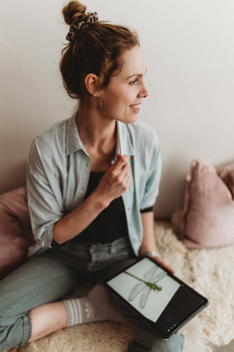 Libelle illustration in progress