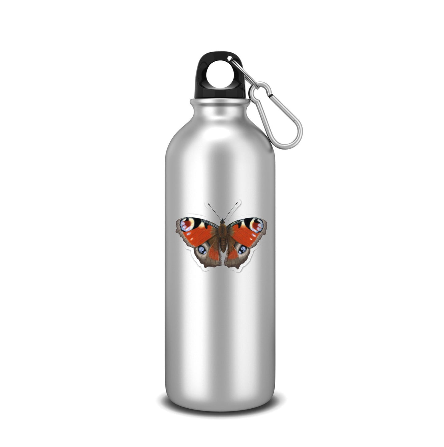 schmetterling sticker auf einer trinkflasche