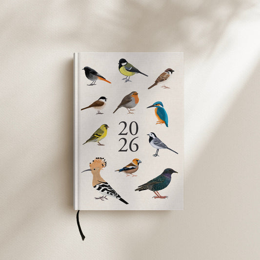 Terminplaner 2026 nachhaltig mit Lesezeichenband